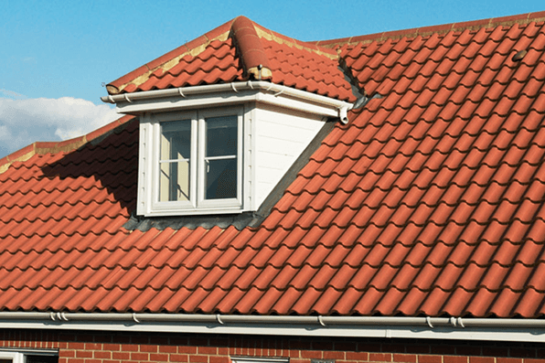 newly installed tile roof