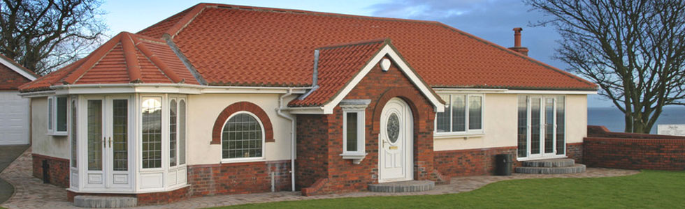 Roofed house